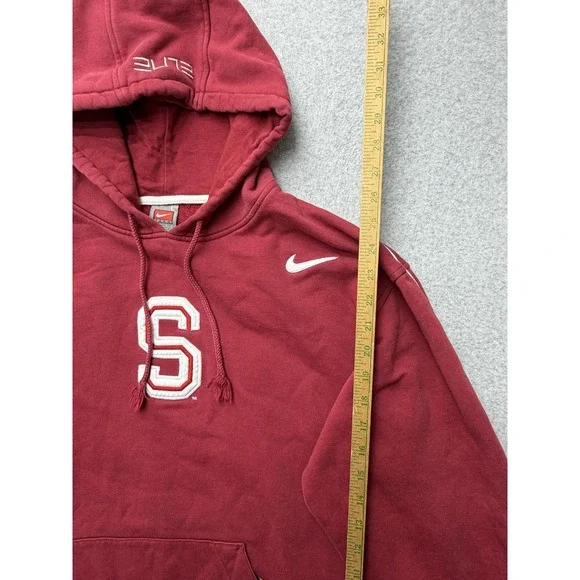 Stanford Cardinal Nike Hoodie Mens Large Red NCAA Football Pullover
